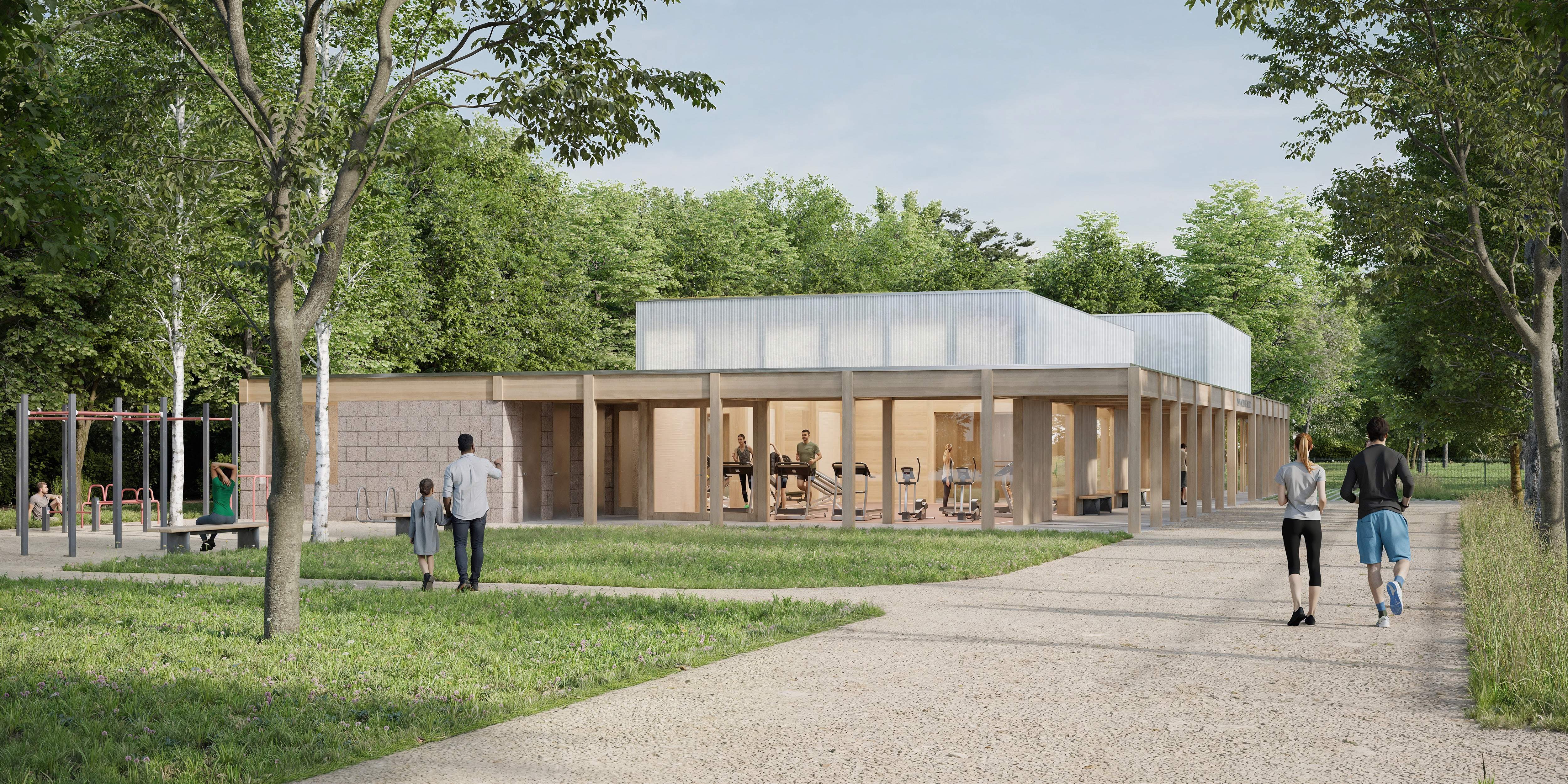 Sportovní pavilon v areálu Zdraví