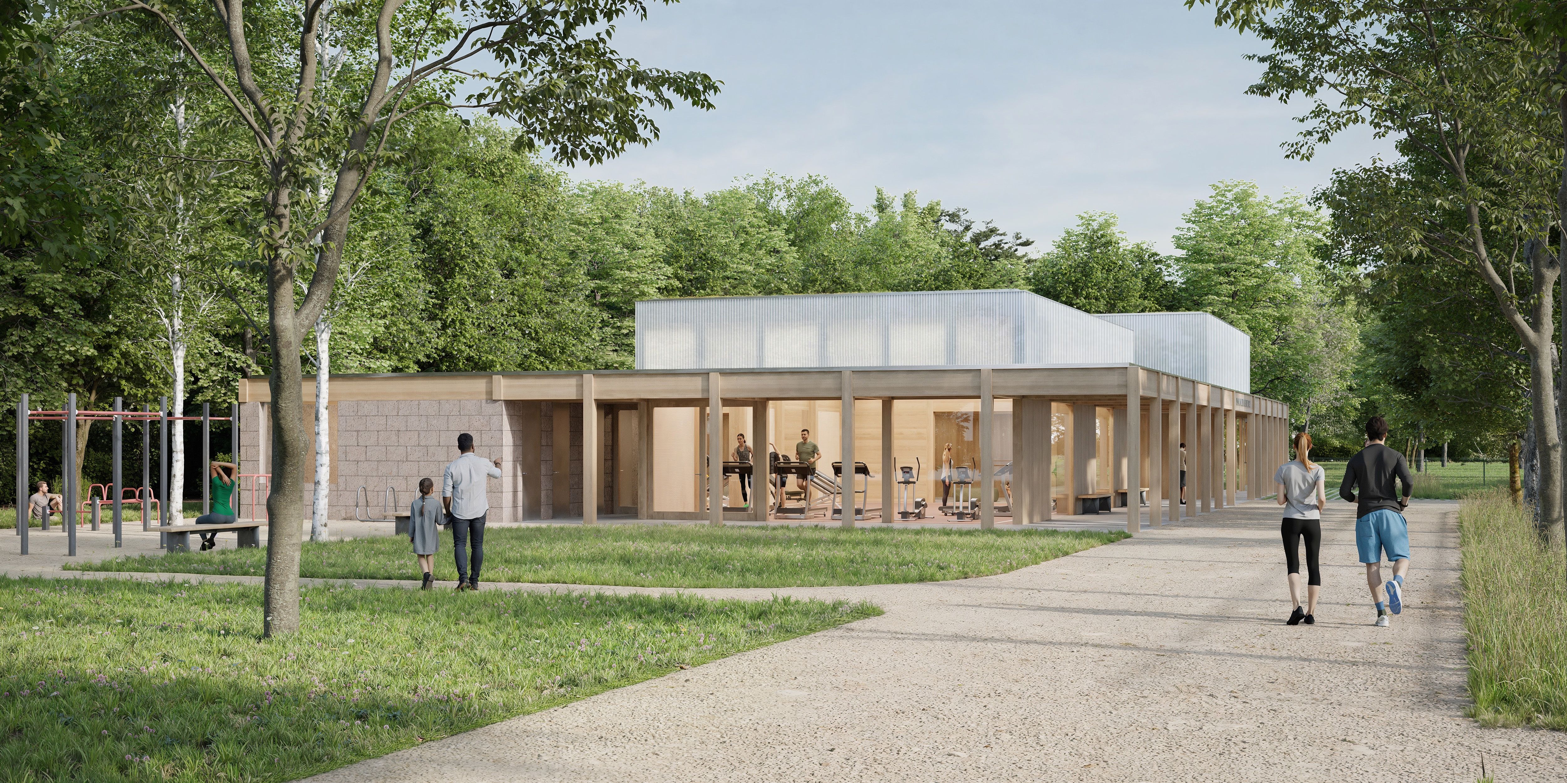 Sportovní pavilon v areálu Zdraví - 2