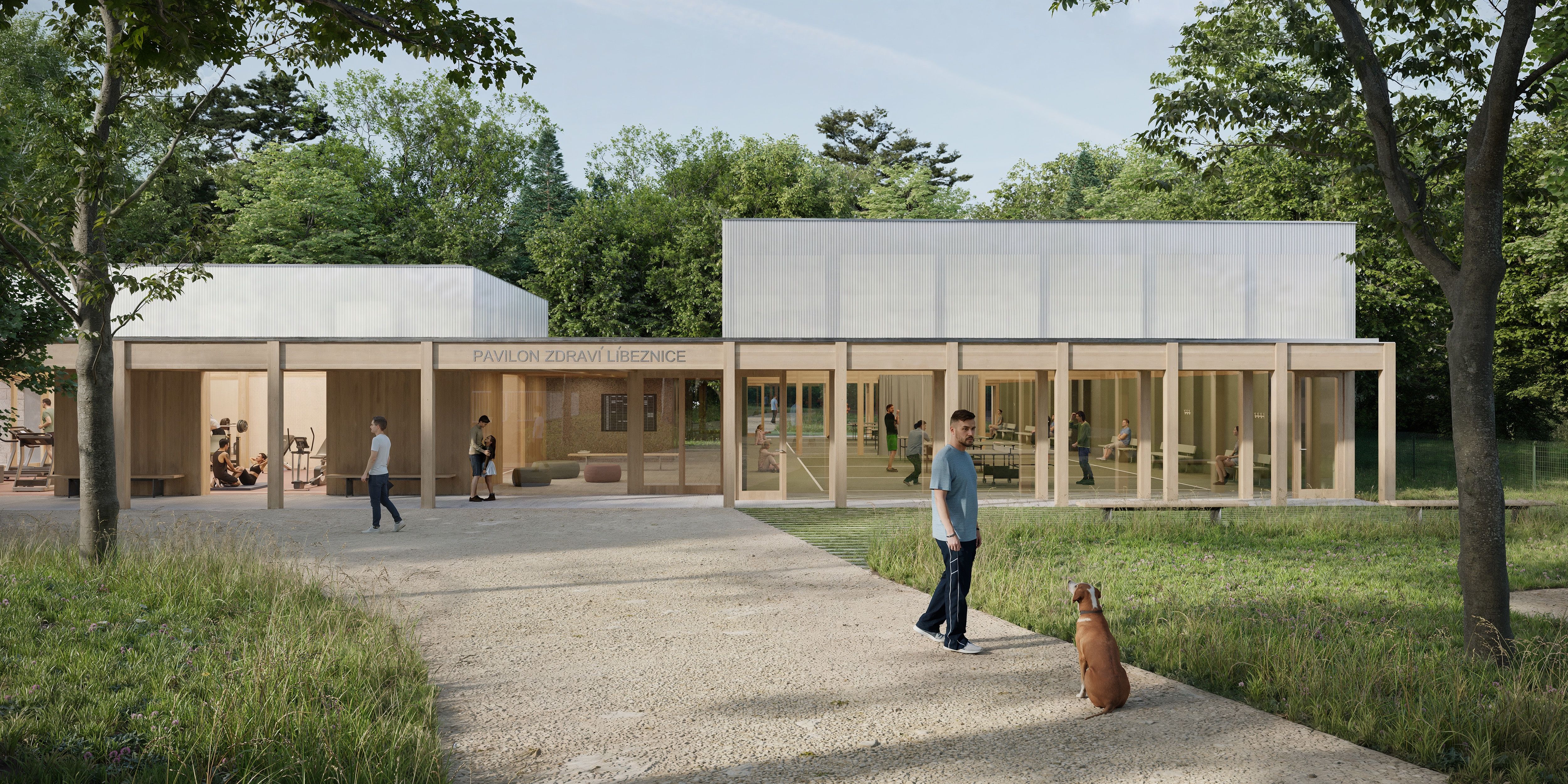 Sportovní pavilon v areálu Zdraví - 1