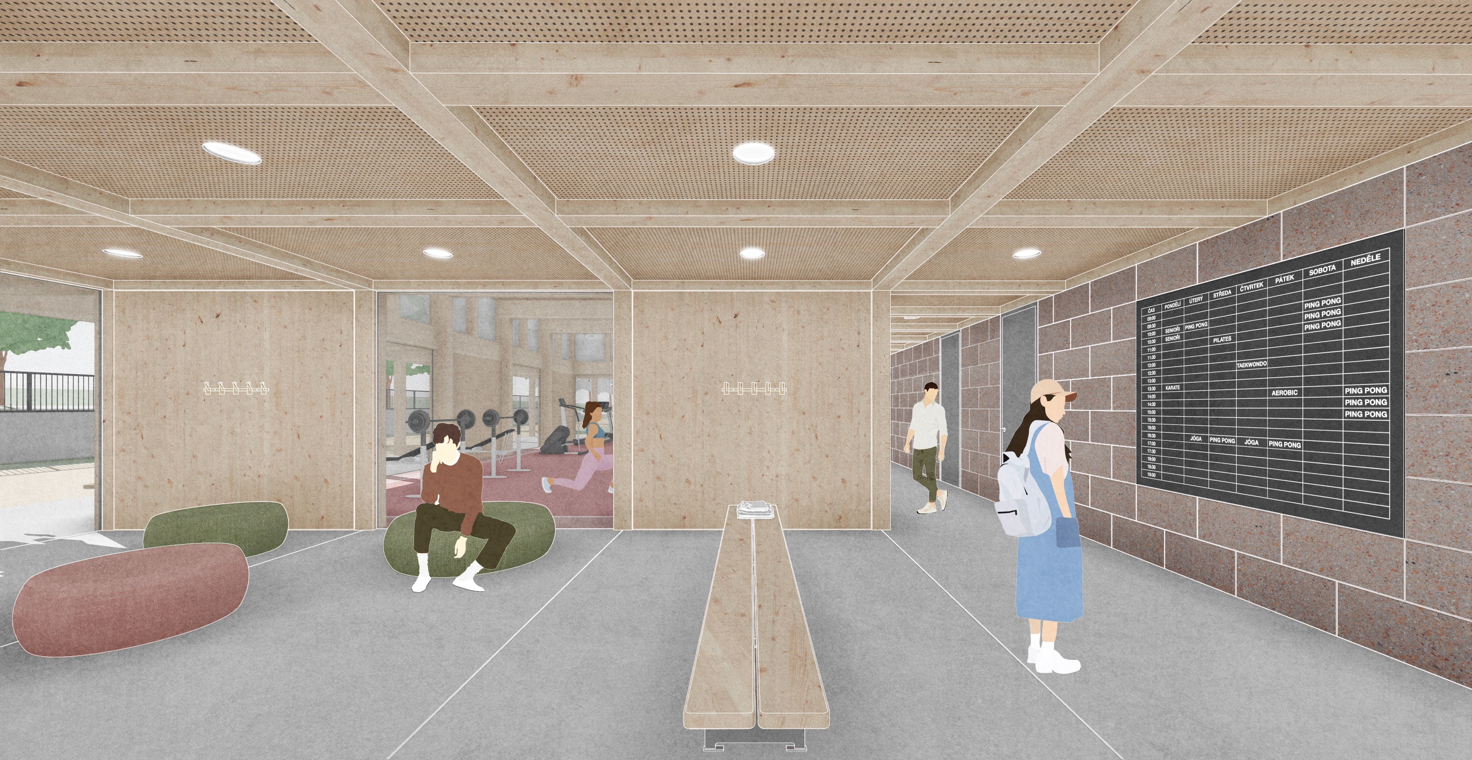 Sportovní pavilon v areálu Zdraví - 4